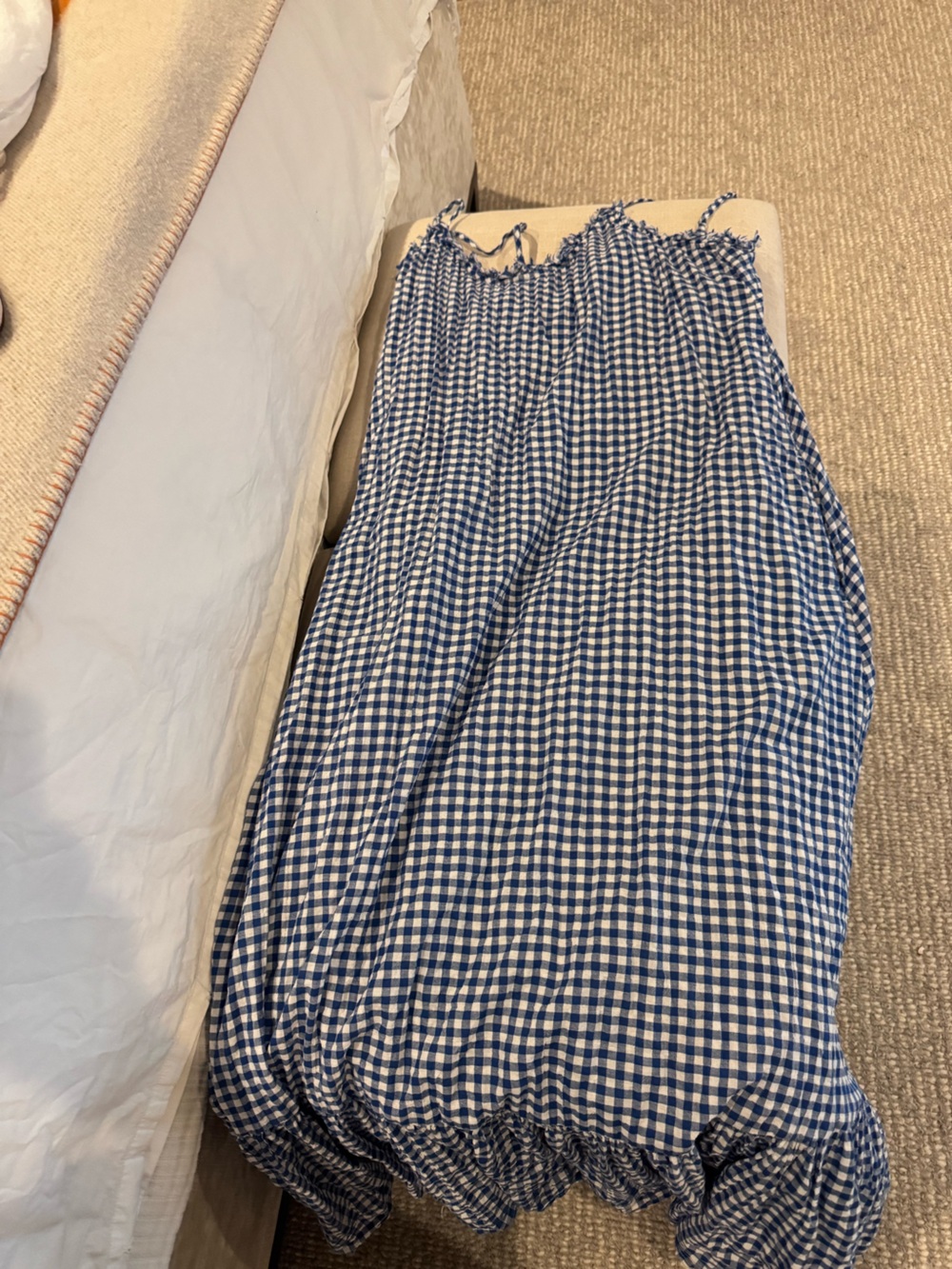 Xirena Tatum gingham maxi dress xl